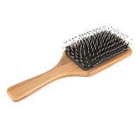 Promotion bamboo paddle brush for long detangling hair