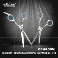 Professional hair shears cutting scissors korea thinning curved custom logo wholesale for barber shop