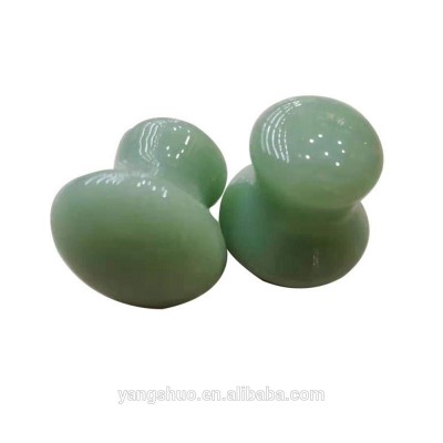 Portable Health Jade Stone Mushroom Shape Beauty Roller Face Massager Eye Neck Care Handheld Facial Relax