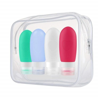 wholesale travel accessories plastic silicone cosmetic tube