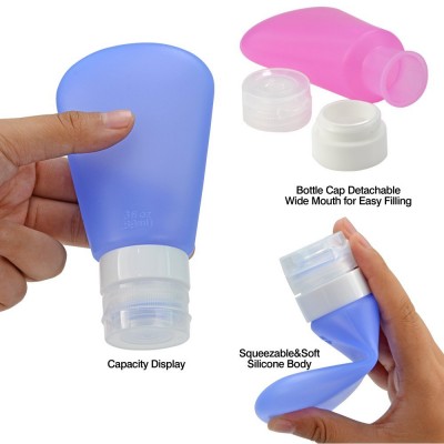 Leak proof silicone travel bottles,silicone travel containers,wholesale travel accessories