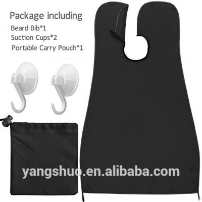 Hot sale hair clippings catcher & grooming cape black beard apron bib