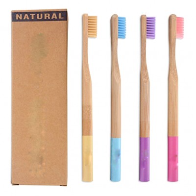 100% biodegradable wholesale natural bamboo charcoal tooth brush