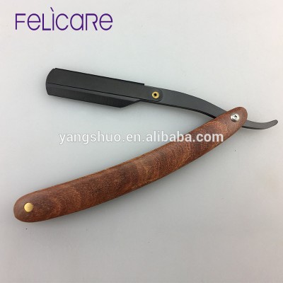 Single blade Colour wood and stainless steel Customized color shaving razor blade