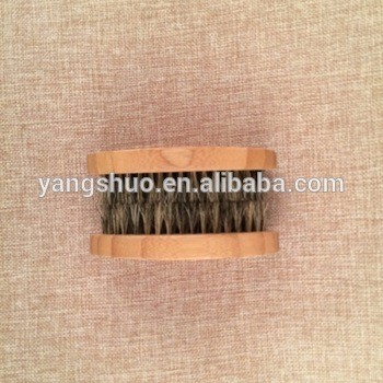 Oval Bamboo Handle Beard Brush Boar Bristle Beard Brush