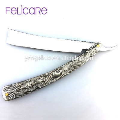 Natural color stainless steel mens barber razor barber Single blades